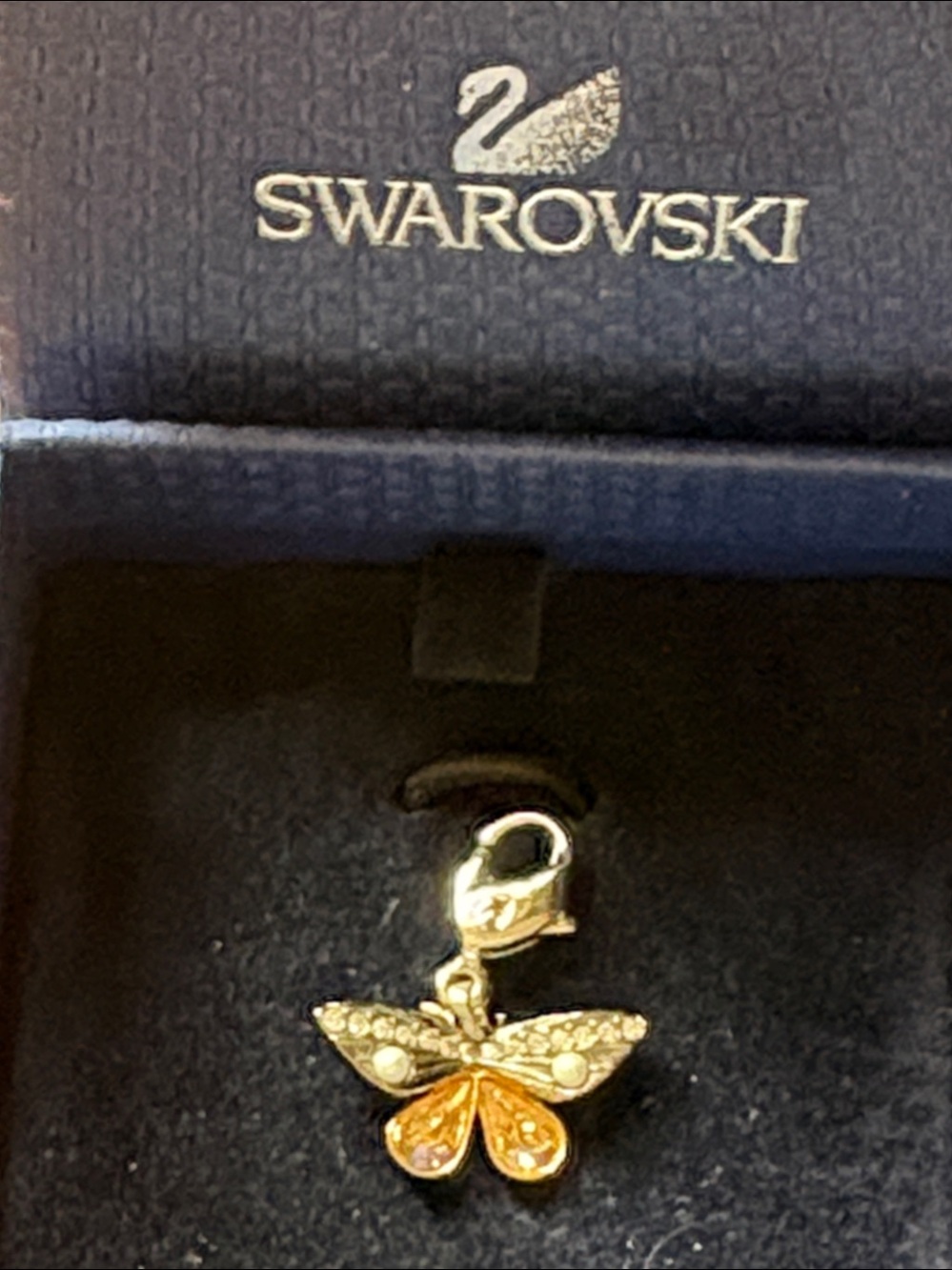 Swarovski Crystal Butterfly Charm